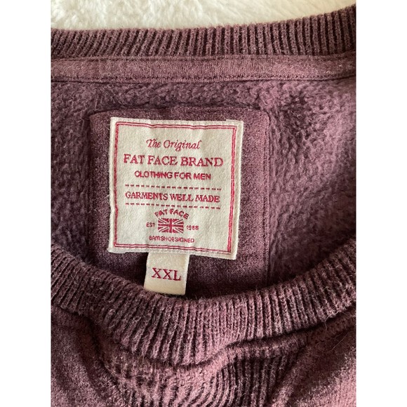 Fat Face Mens Cranberry Heavyweight Sweatshirt Size XXL - Picture 4 of 8